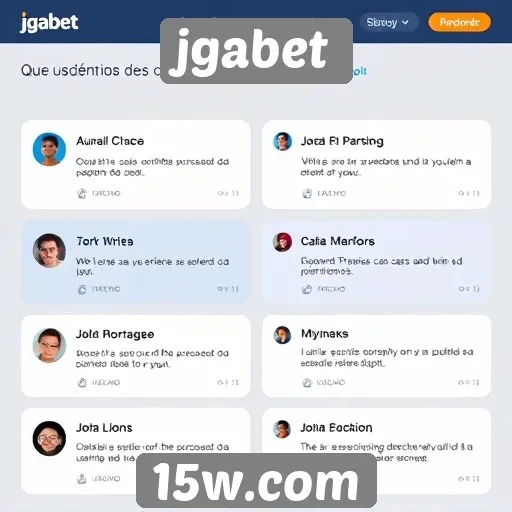 feedback dos usuários sobre a interface do jgabet